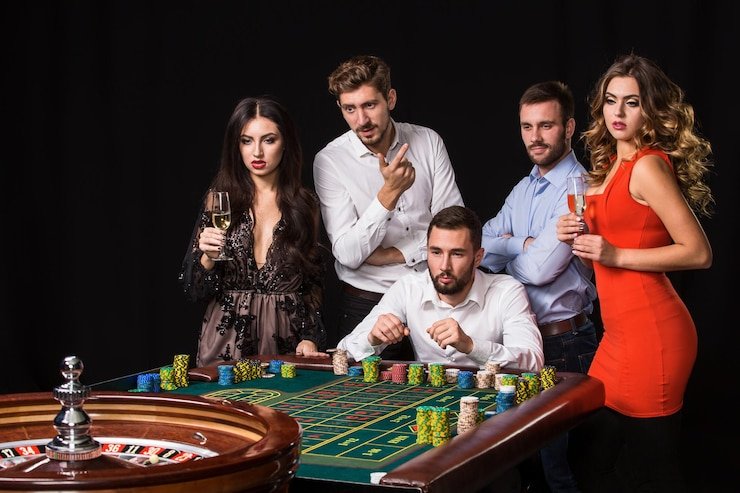 Mobile phone displaying live casino dashboard
